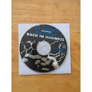 Dj Craig-g Featuring DJ P-nice Back In Business Rare Promo Disc Only